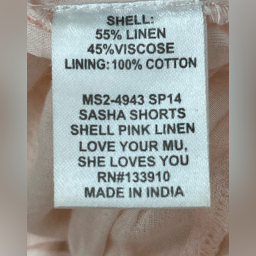 Show Me Your MUMU Sasha Linen blend Short - Picture 9 of 10